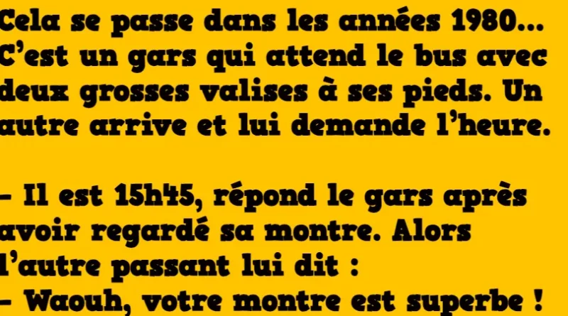 Blague La super montre des années 80