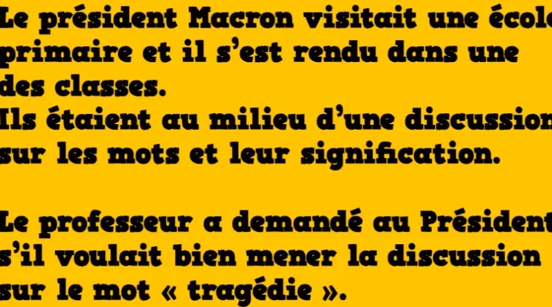 Blague définition de tragédie