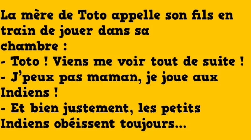 Blague toto joue aux indiens (1)