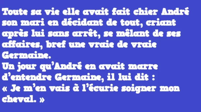 blague andré et germaine