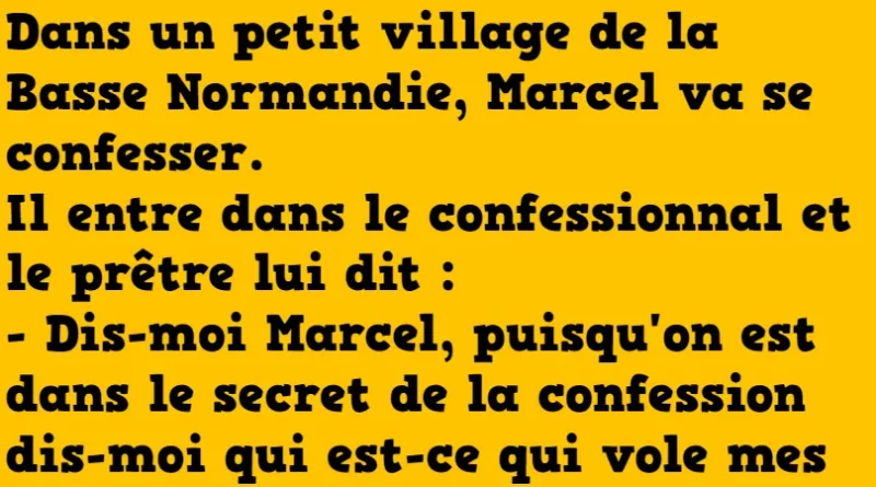 blague dans le confessionnal