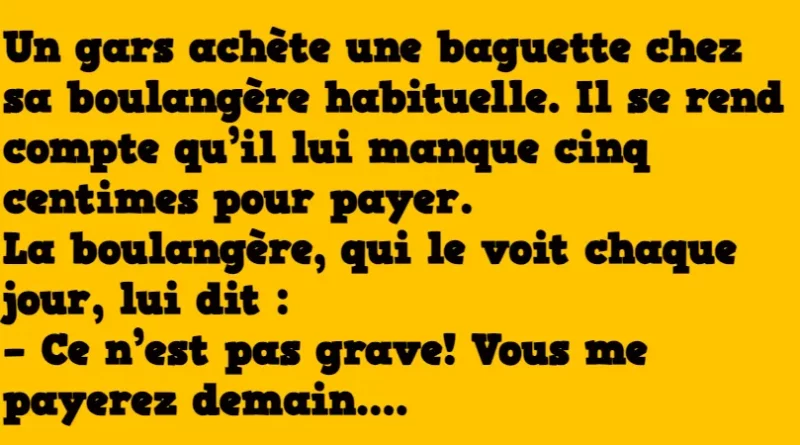 blague la boulangère