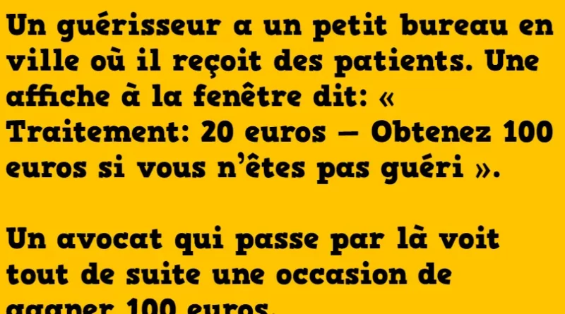 blague l'avocat et le guérisseur