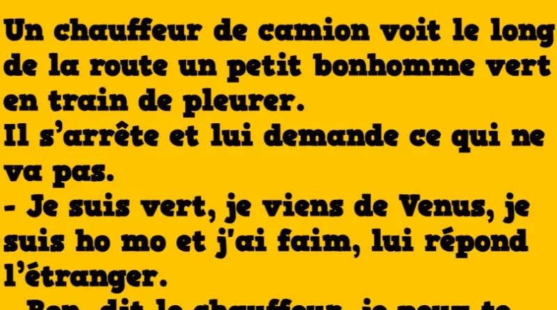 blague le camionneur