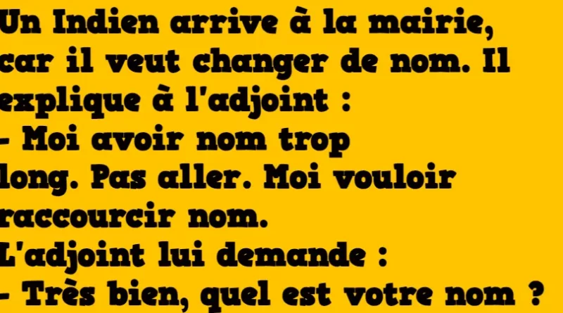 blague le changement de nom