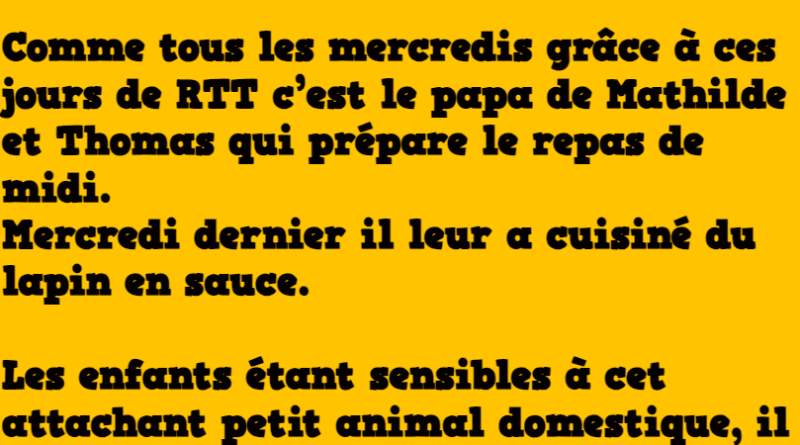 blague le repas du mercredi