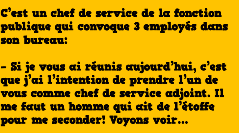 blague les meilleurs dans la fonction publique