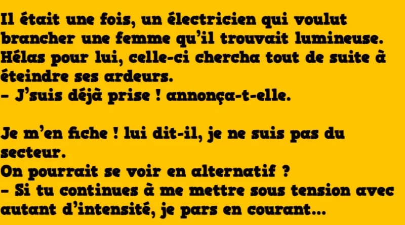 blague paroles d'électricien