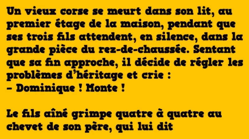 blague un corse mourant et sa progéniture (1)