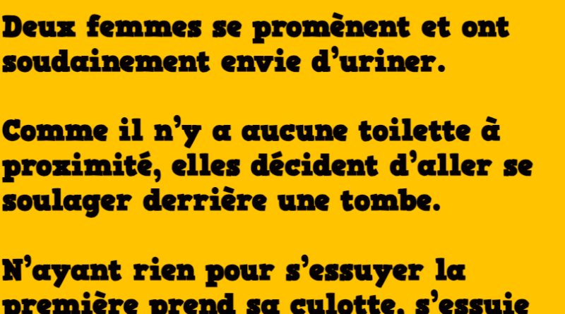 blague une envie trop pressante