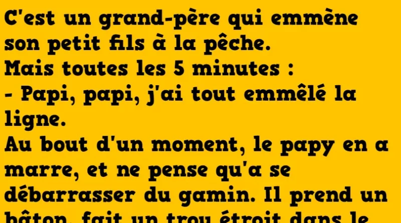 blague une partie de pêche