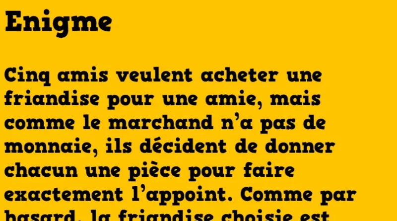 énigme le clan des cinq (1)