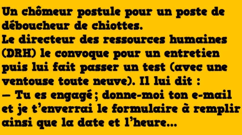 le déboucheur de chiottes