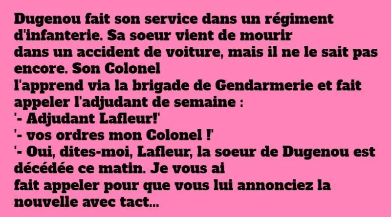 annoncer une nouvelle avec tact