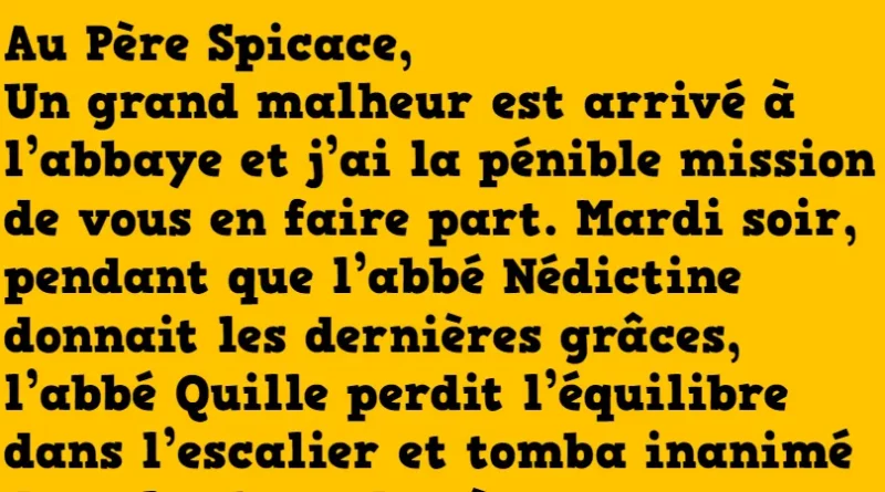 Blague au pere spicace