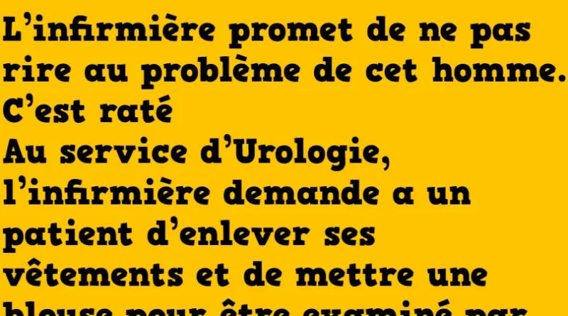 Blague au service d'urologie