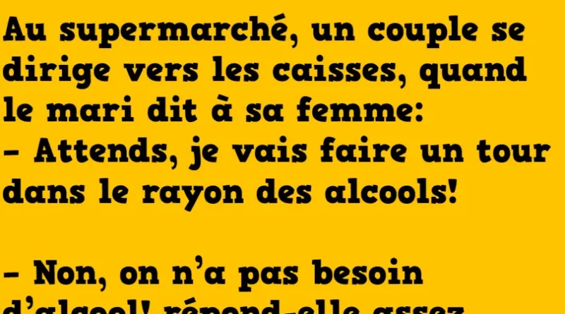 Blague au supermarché