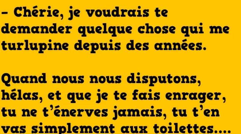 Blague comment se défouler entre époux