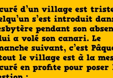 Blague le canari du curé