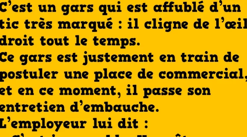 Blague le clin d'œil