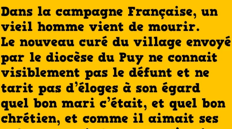 Blague le nouveau curé