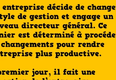 Blague le nouveau directeur