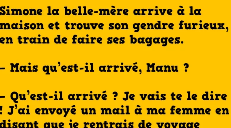 Blague simone la belle mere