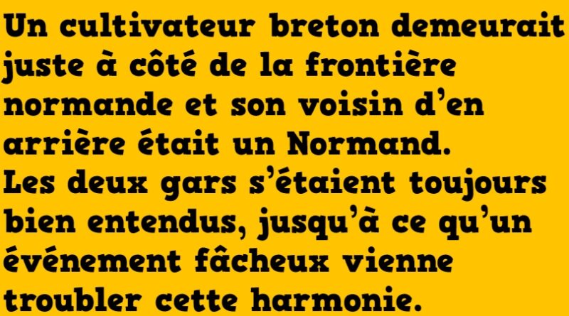 Blague un breton affronte un normand