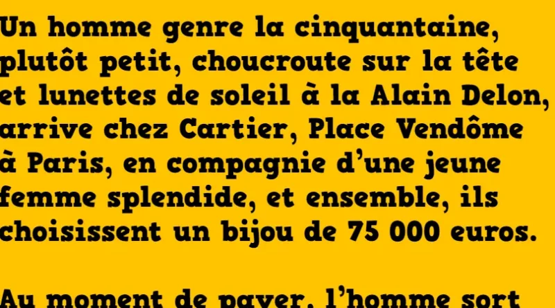 Blague une belle arnaque