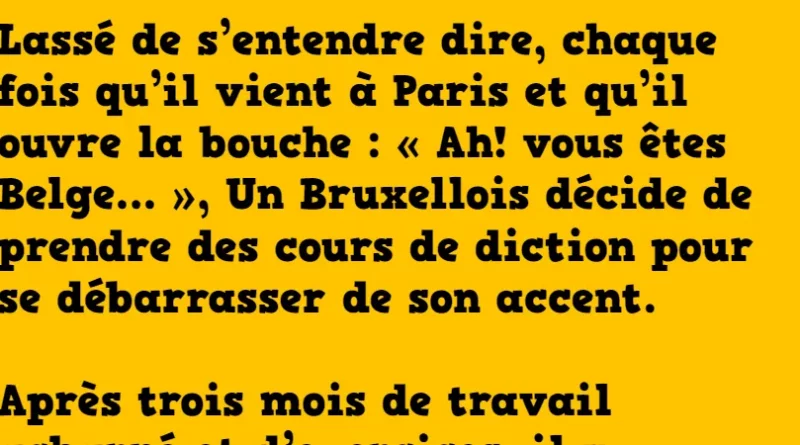 Blague vous êtes belge