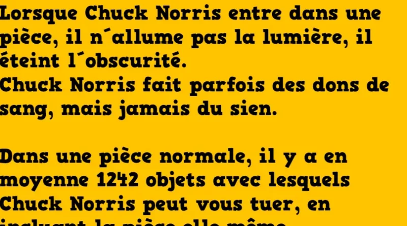 Chuck Norris Une compilation des meilleures drôleries
