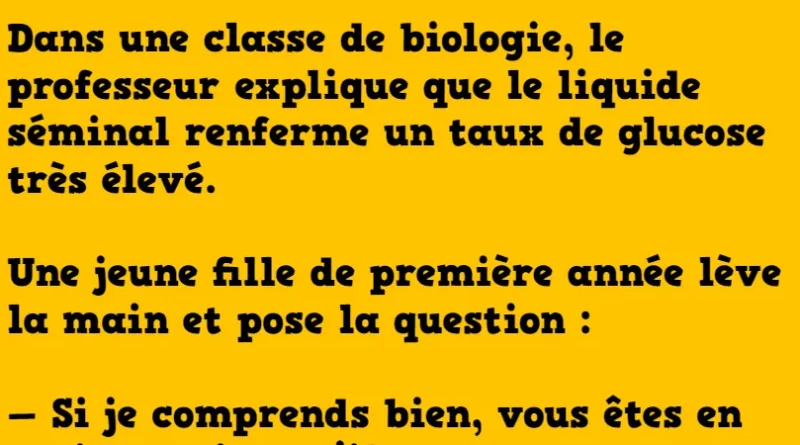 blague Le goût sucré