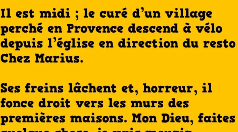 blague dans un village perché de provence