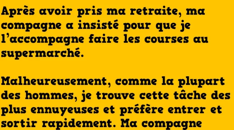 blague il ne faut pas emmener son mari au supermarché