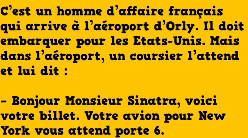 blague je ne suis pas frank sinatra