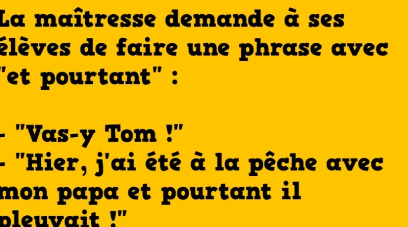 blague la marque de l'opposition