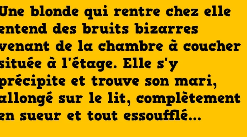 blague la surprise d'une blonde