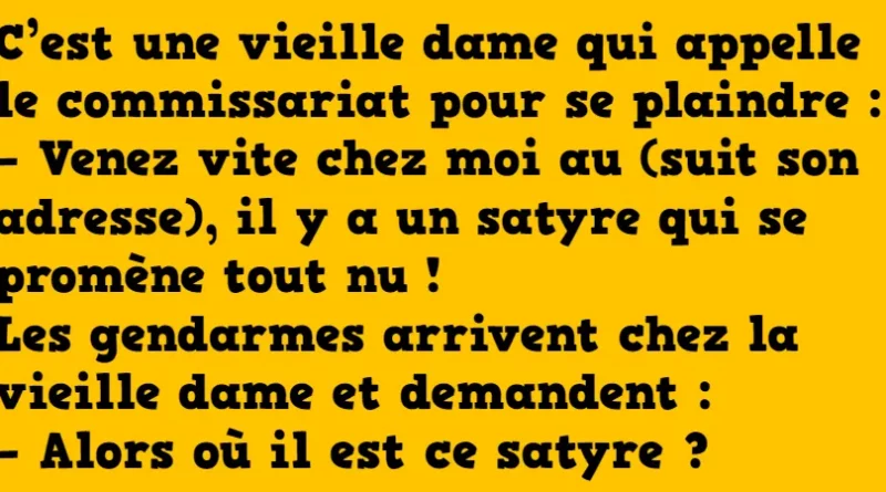 blague le satyre