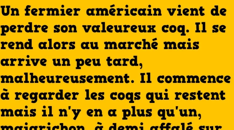 blague le super coq