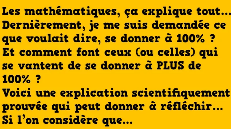 blague les mathématiques ça explique tout
