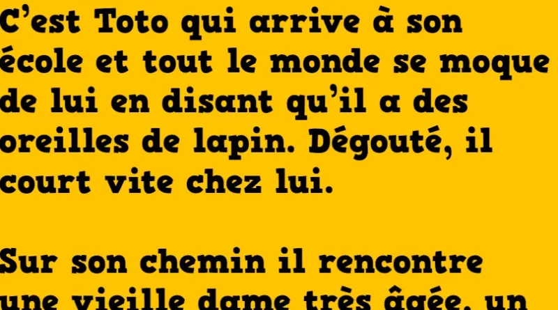 blague les oreilles de Toto