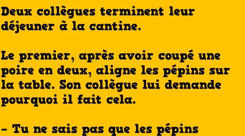blague les pépins de l'intelligence