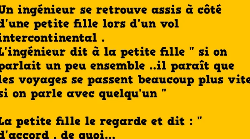 blague l'ingénieur et la petite fille