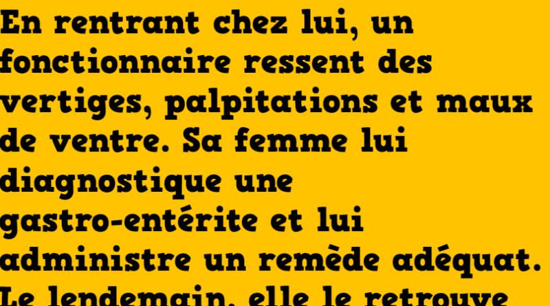 blague un fonctionnaire souffre d'une gastro (1)