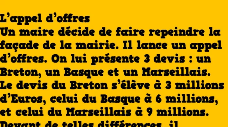 Blague un maire décide de repeindre la façade de la mairie