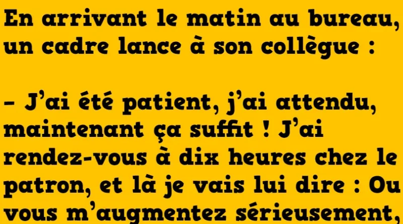 blague on a coupé la poire en deux