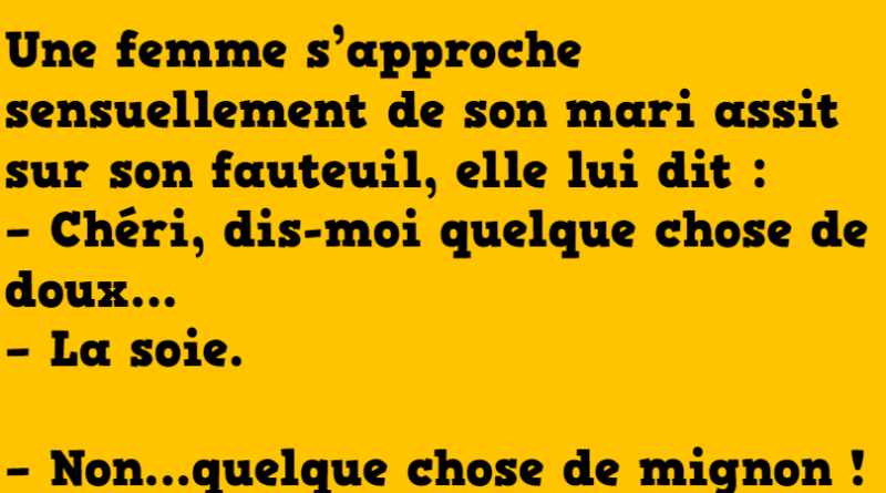 blague un mari honnête