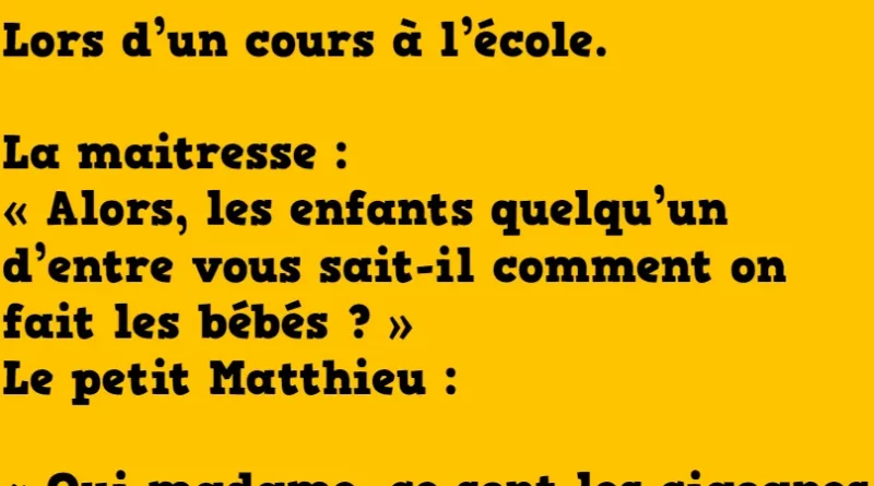 comment on fait les bébés