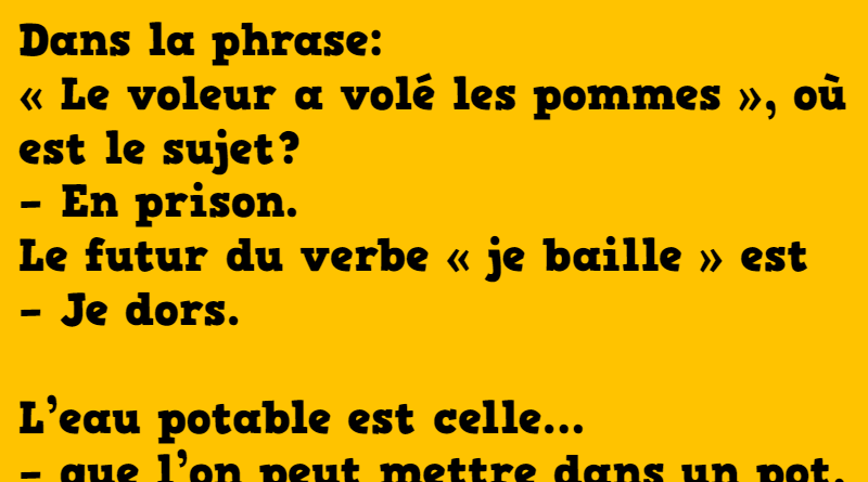 les perles de l'école primaire