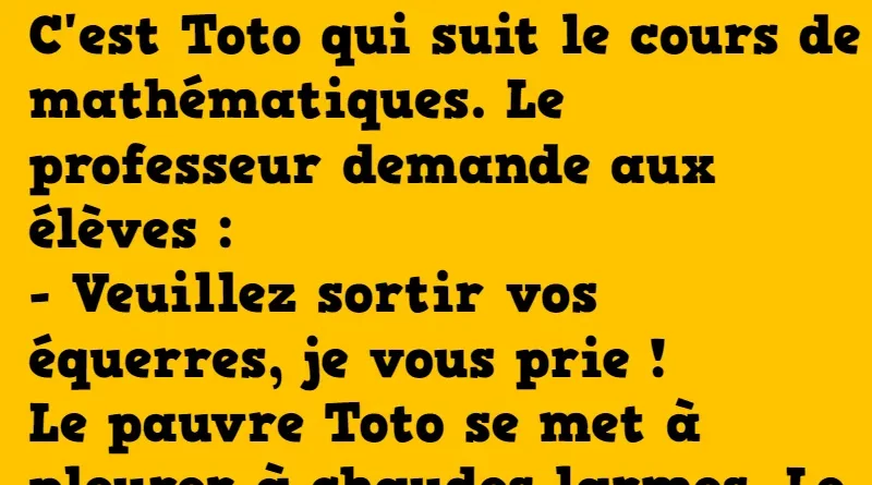 blague cours de mathématiques